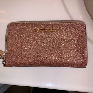 Beautiful Rose Gold Michael Kors wallet/wristlet